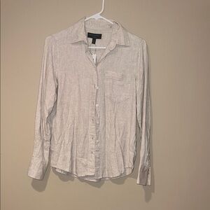 Women’s Beige Button-Up Shirt